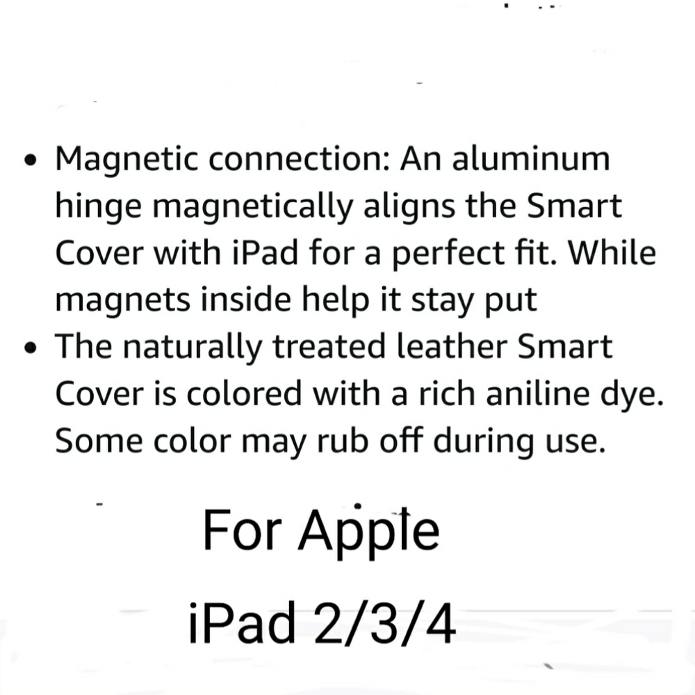 APPLE SMART LEATHER COVER FOR APPLE IPAD ORIGINAL RED BLACK - Picture 12 of 14